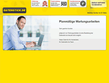 Tablet Screenshot of datenstick.de